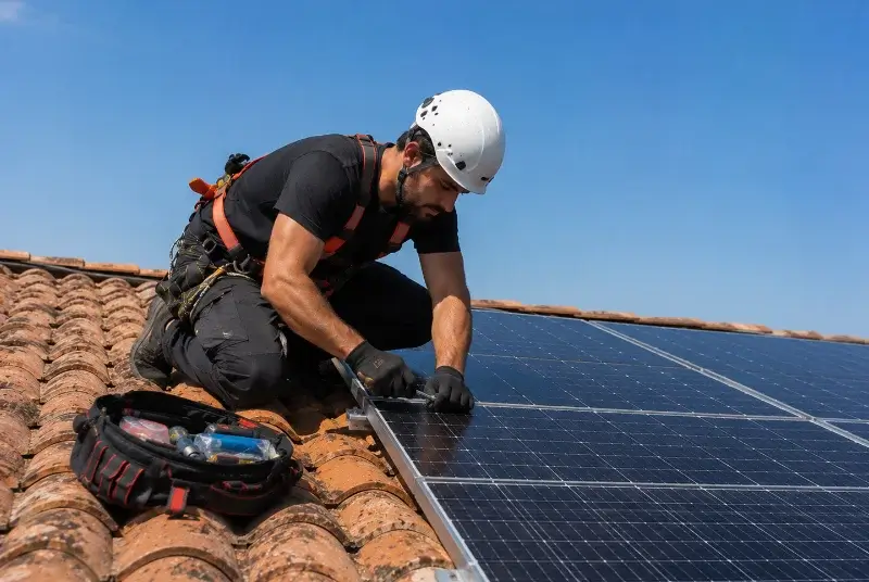 Maintenance et monitoring de panneaux solaires à Mios